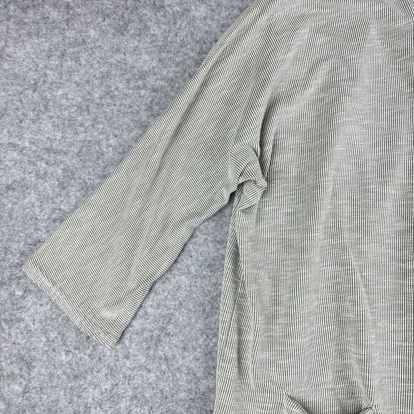 Anthropologie Donni Cardigan Sweater Duster Gray Striped OSFA One Size S M L XL - Picture 4 of 15